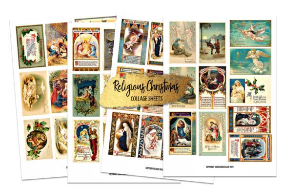 Download Vintage Victorian Christmas Collages - Vintage victorian Collection