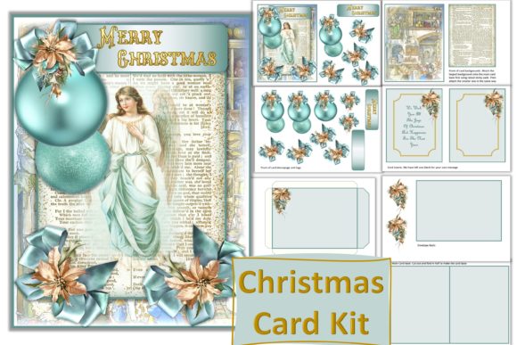 Download Christmas Card Making Kit Shabby Chic - Premium Resources